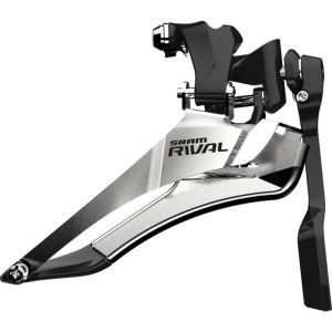 Sram Rival 22 Przerzutka przednia szosowa 2rz. YAW z osłoną na hak czarno srebrna
