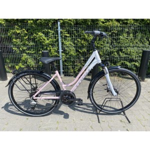 Rower Storm Marathon Lady 9.0 Biało Różowy 28"