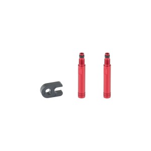 Przedłużacze zaworów Presta Bontrager 30mm Czerwone
