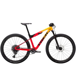 Rower MTB Trek Supercaliber 9.7 2021 Czerwono Żółty Używany