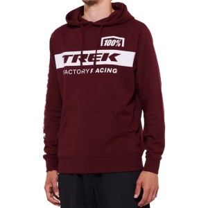 Bluza z kapturem 100% Trek Factory Racing Czerwona