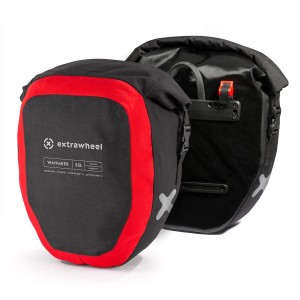 EXTRAWHEEL SAKWY TYLNE WAYFARER BLACK/RED 50L