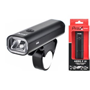 Lampka Przednia ProX Aero F III Czarna 1-Led 400 Lm USB