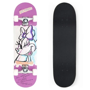 Deskorolka drewniana duża minnie pink