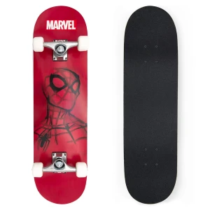 Deskorolka drewniana duża spiderman red