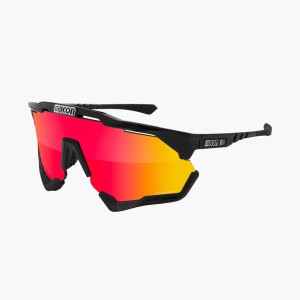 Scicon Okulary Aeroshade XL Black Gloss/Black - SCNPP Multimirror Red