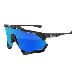 Okulary Scicon Aeroshade XL Black Gloss Multimirror Blue