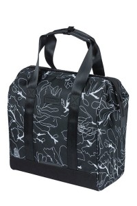Basil City Torba Grand Shopper Flower Black