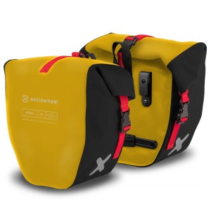 Extrawheel Sakwy Uniwersalne Rider Polyester Yellow/Black 30L