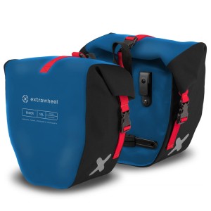 Extrawheel Sakwy Uniwersalne Rider Polyester Blue/Black 30L