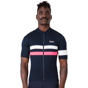 Koszulka rowerowa Rapha Brevet Granatowa