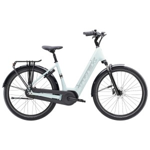 Rower elektryczny Trek District+ 3 o niskim przekroku 400Wh 2026 Szary