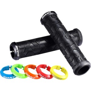 Chwyty Giant Tactal Single Lock-On Czarne/ Czerwone