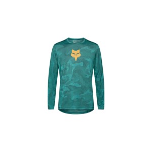 Koszulka rowerowa MTB z długim rękawem Fox Racing x Trek Ranger Zielona