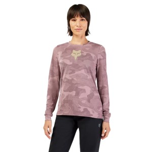 Koszulka damska MTB z długim rękawem Fox Racing x Trek Ranger Fioletowa