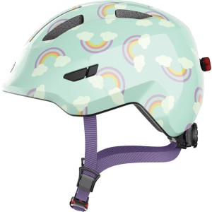 Kask dziecięcy Abus Smiley 3.0 LED blue rainbow