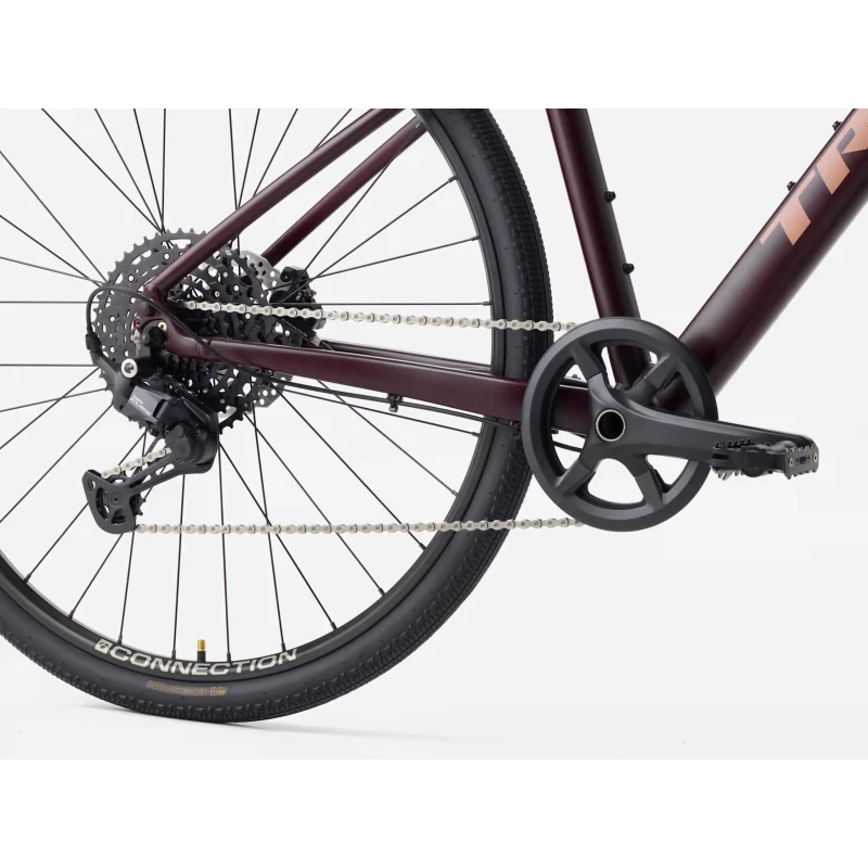 Rower fitness Trek FX Sport AL 3 2026 Bordowy - łańcuch