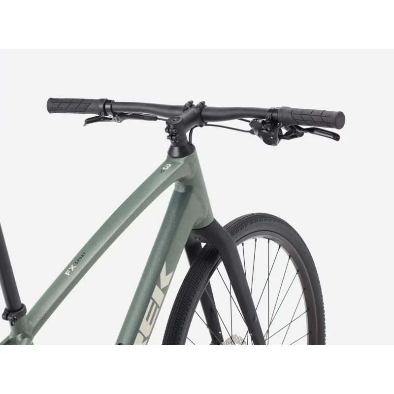 Rower fitness Trek FX Sport AL 3 Zielony - widok na kierownicę