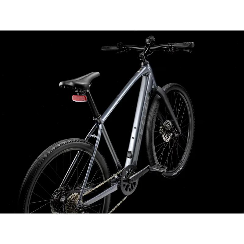 Rower crossowy Trek Dual Sport+ 2 LT 2026 Szary - widok z tyłu