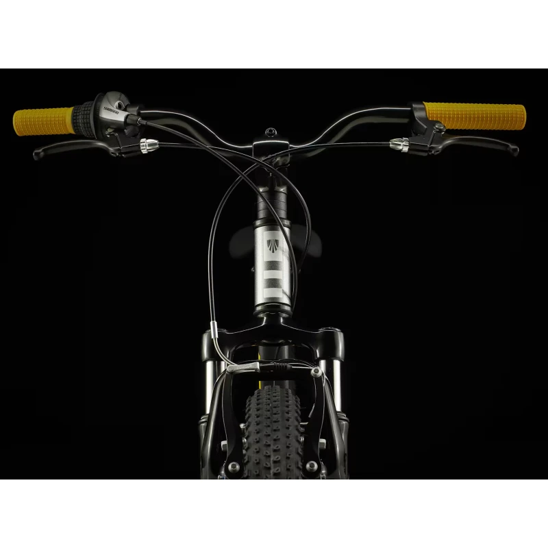 Rower dziecięcy Trek Precaliber 24 8SP 2026 Szary - widok na kierownicę z przodu