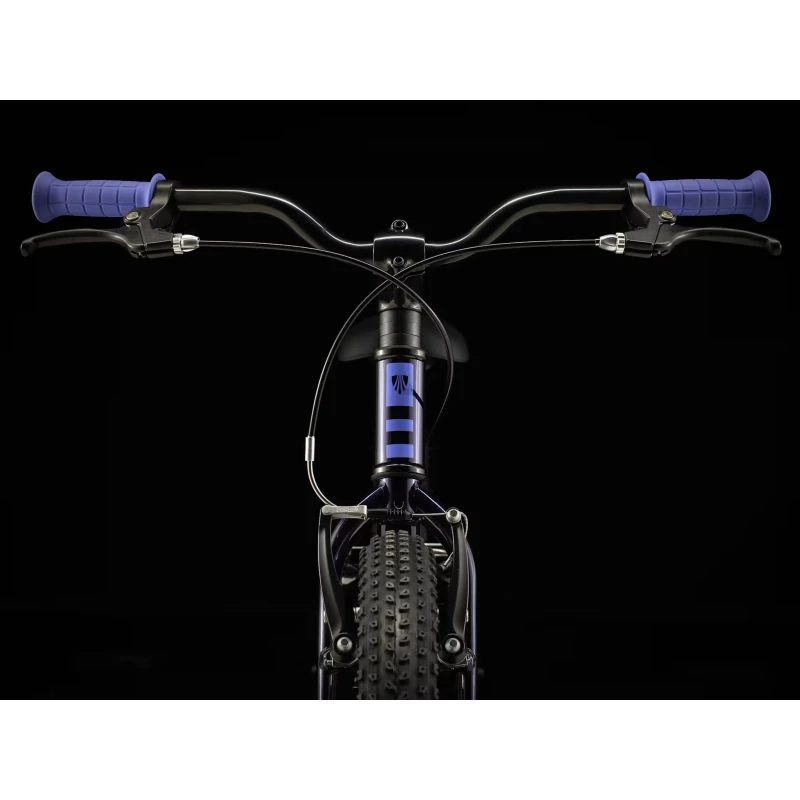 Rower dziecięcy Trek Precaliber 20 2026 Fioletowy - widok na kierownicę z przodu