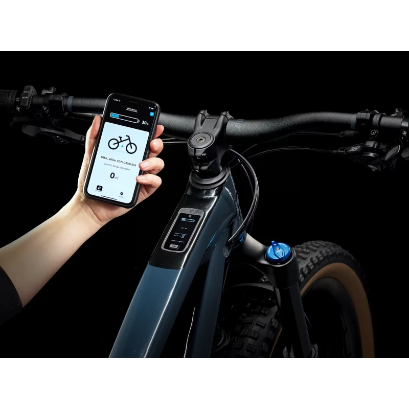 Rower elektryczny Trek Fuel EXe 8 XT 2025 Granatowy - podgląd stanu ładowania