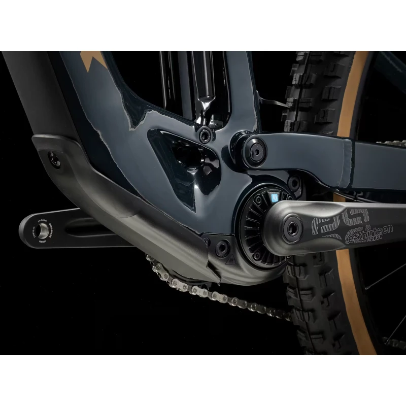 Rower elektryczny Trek Fuel EXe 8 XT 2025 Granatowy - widok dolnej części ramy