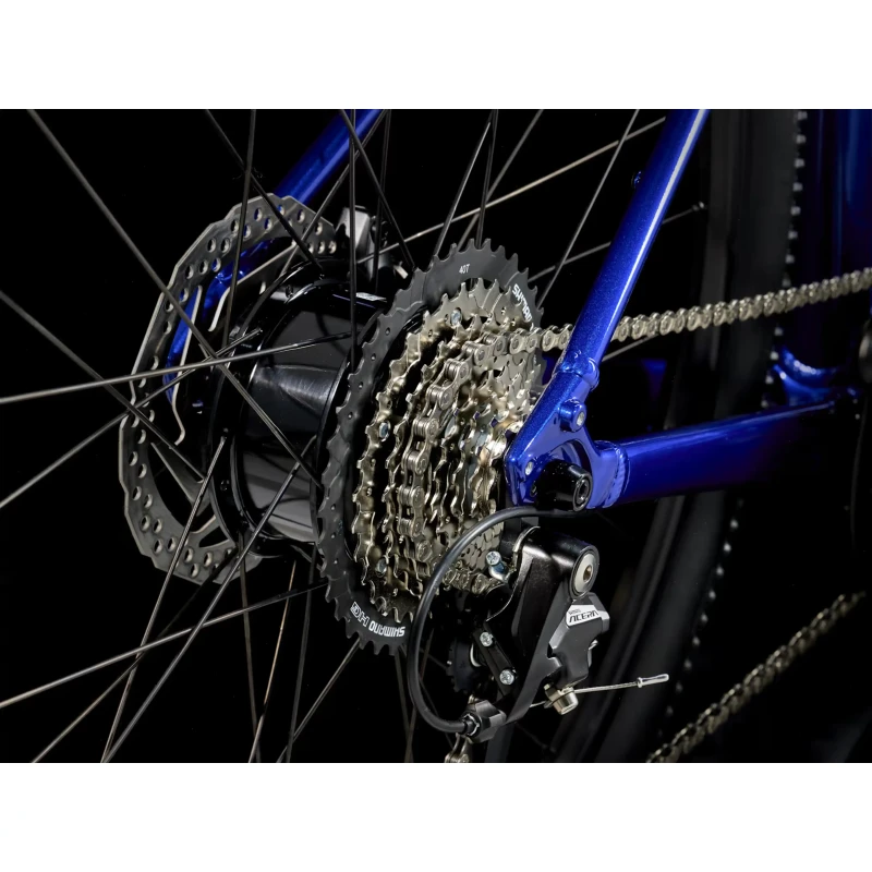 Rower crossowy Trek Dual Sport+ 2 LT 2025 Niebieski - piasta i tarcze