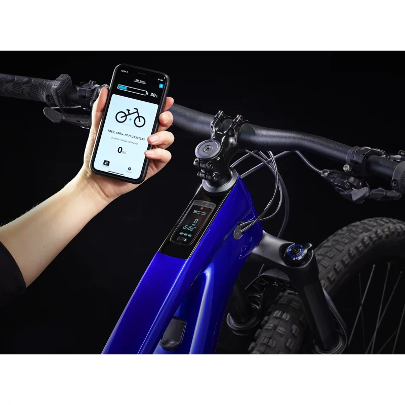 Rower elektryczny Trek Fuel EXe 9.5 Niebieski - monitorowanie stanu ładowania