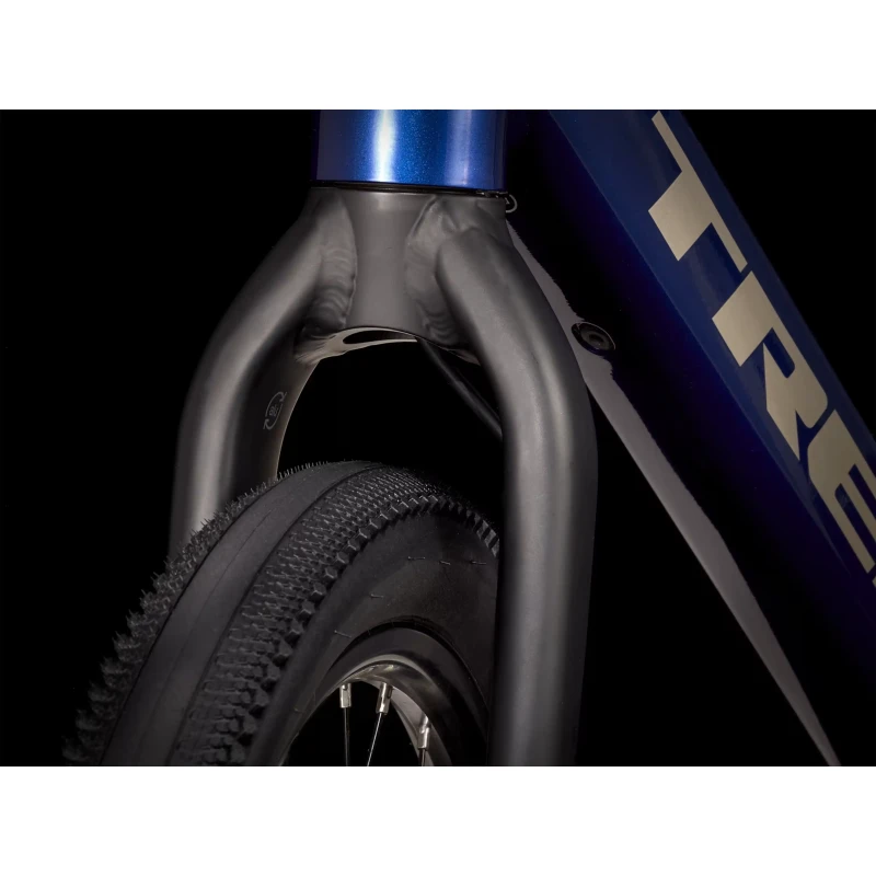 Rower elektryczny Trek Dual Sport+ 2 Stagger Niebieski - widelec i koło