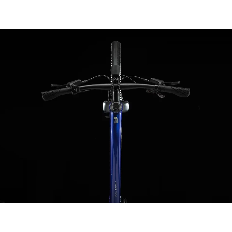 Rower elektryczny Trek Dual Sport+ 2 Stagger Niebieski - widok kierownicy