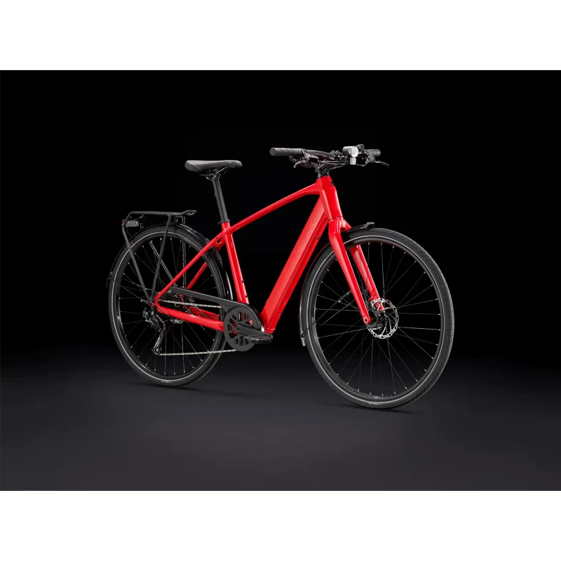 Rower elektryczny Trek FX+ 2 Czerwony - widok roweru