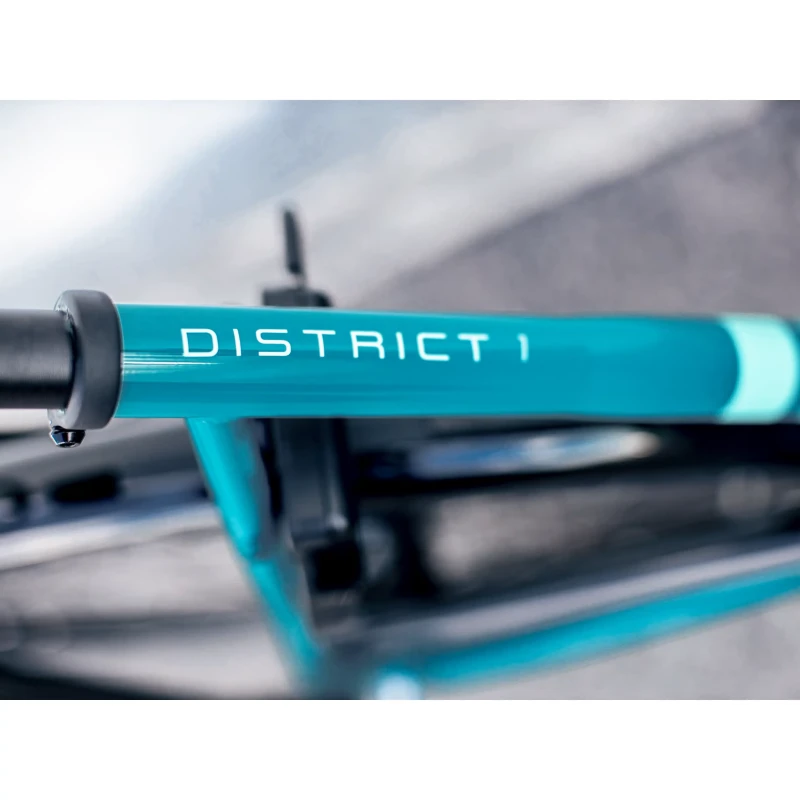 Rower miejski Trek District 1 Equipped o niskim przekroku Turkusowy