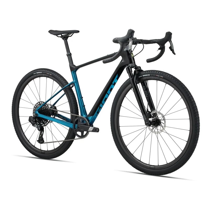 Rower gravel Giant Revolt X Advanced Pro 2 Black:Sea Sparkle - widok roweru