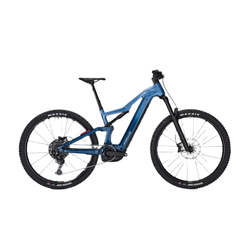 Rower elektryczny Focus Thron2 6.7 600Wh Niebieski - widok z boku