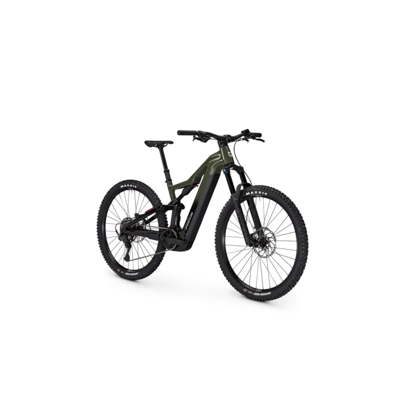 Rower elektryczny Focus Thron2 6.7 800Wh Zielony - widok z przodu