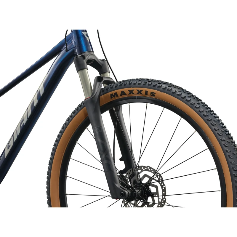 Rower MTB Giant Talon 0 Ultra Navy - widelec i koło