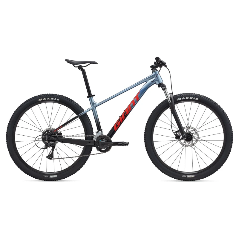 Rower MTB Giant Talon 3 Srebrny - widok z boku