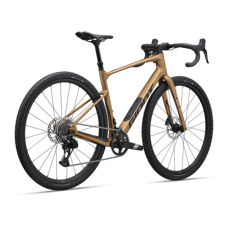 Rower gravel Giant Revolt Advanced 1 2025 Steampunk - widok z tyłu