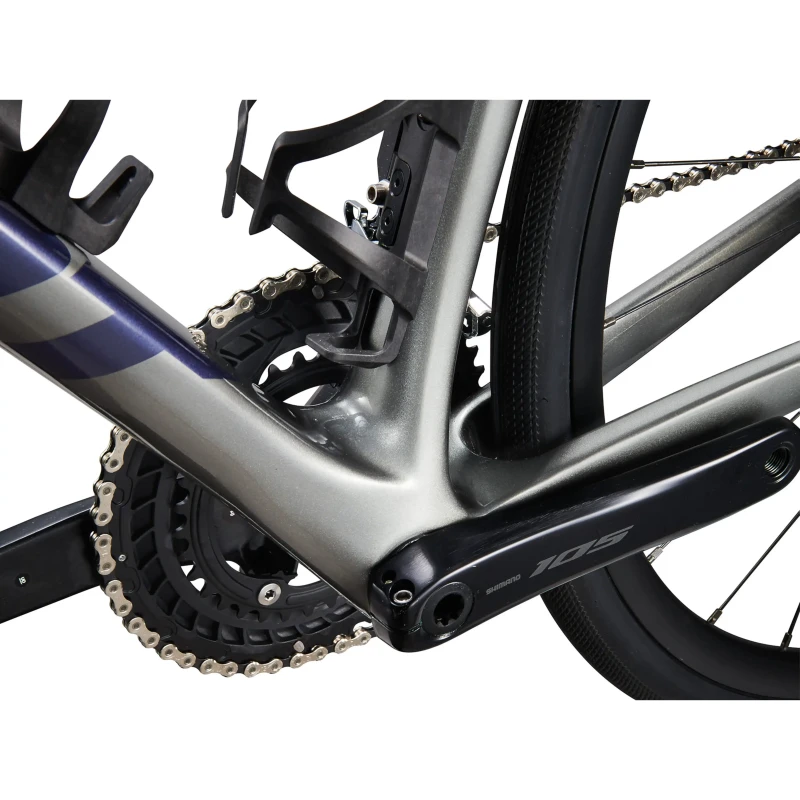 Rower szosowy Giant Defy Advanced 1 Charcoal:Milky Way - widok korby