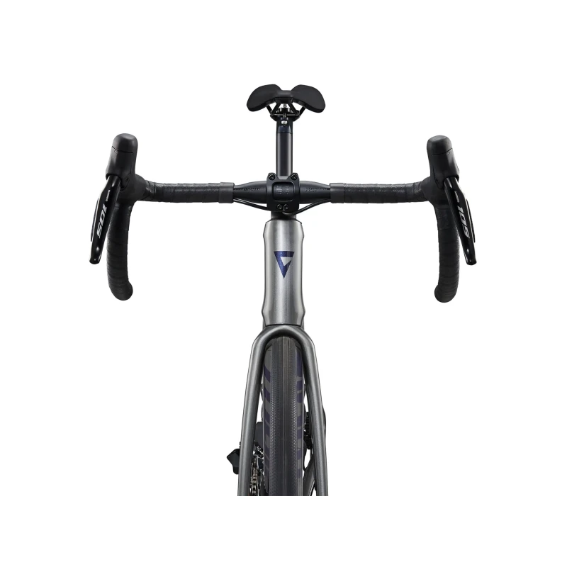 Rower szosowy Giant Defy Advanced 1 Charcoal:Milky Way - widok roweru z przodu