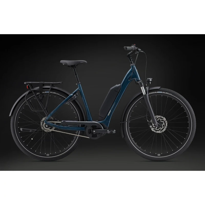 Rower elektryczny Giant Expression E+ 1 Cosmos Navy - widok roweru z boku