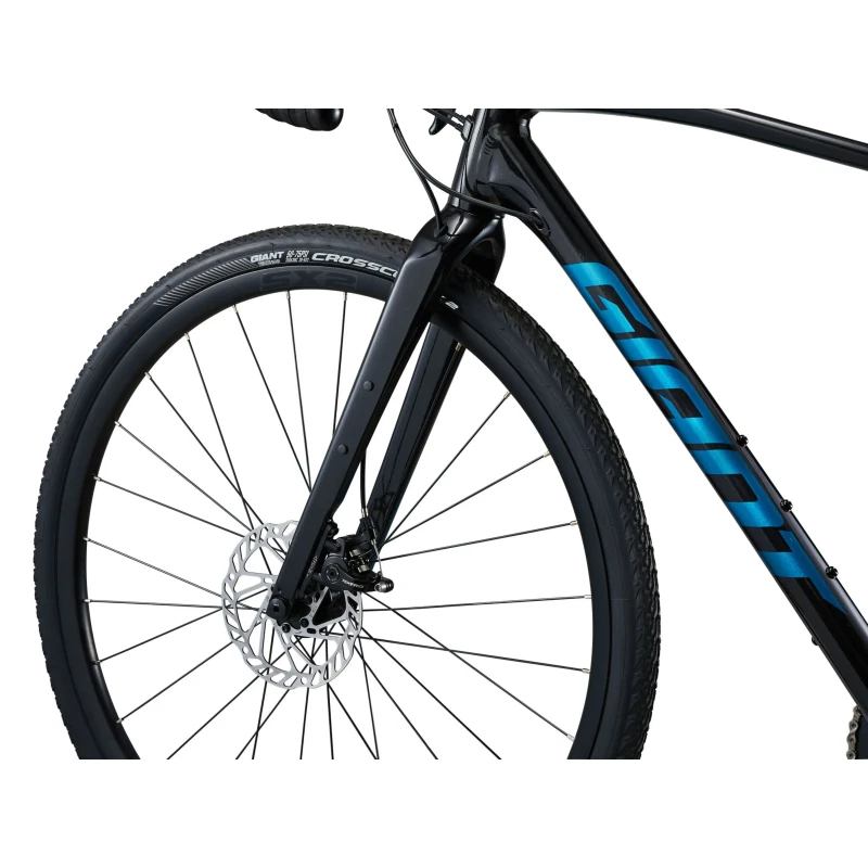 Rower gravel Giant Revolt 2 Metallic Black - widelec i koło