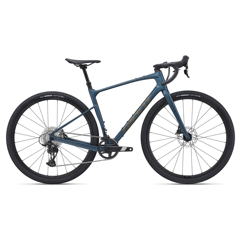 Rower gravel Giant Revolt Advanced 1 Blue Ashes - widok z boku