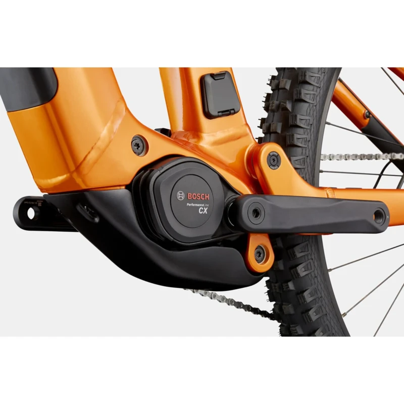 Rower elektryczny Cannondale Moterra 4 Pomarańczowy - widok korby