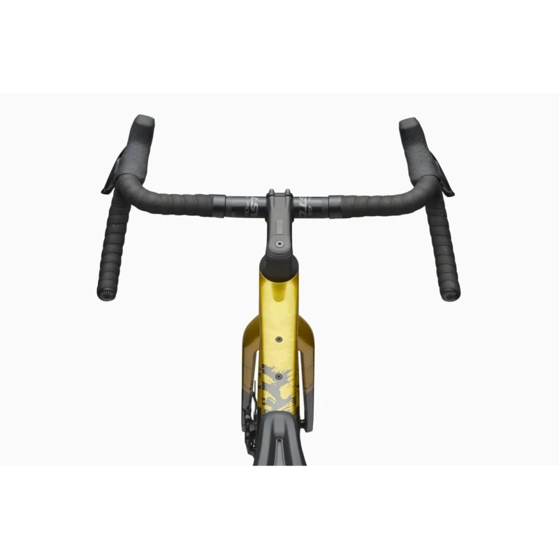 Rower gravel Cannondale Topstone Carbon 1 AXS Czarno Żółty - kierownica i gripy