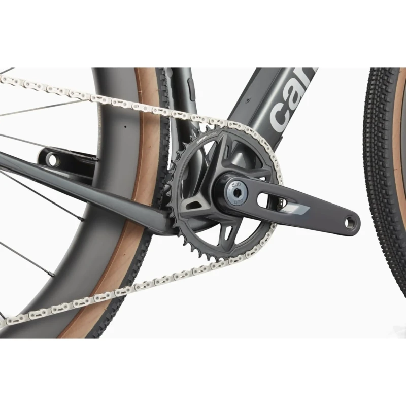 Rower gravel Cannondale Topstone Carbon 1 AXS Czarno Żółty - widok korby