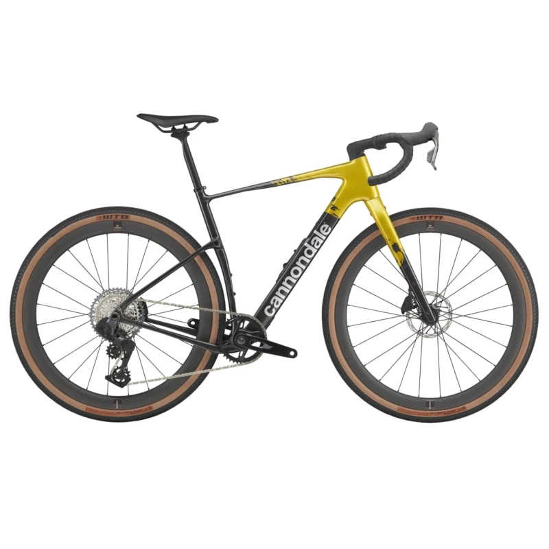 Rower gravel Cannondale Topstone Carbon 1 AXS Czarno Żółty - widok z boku