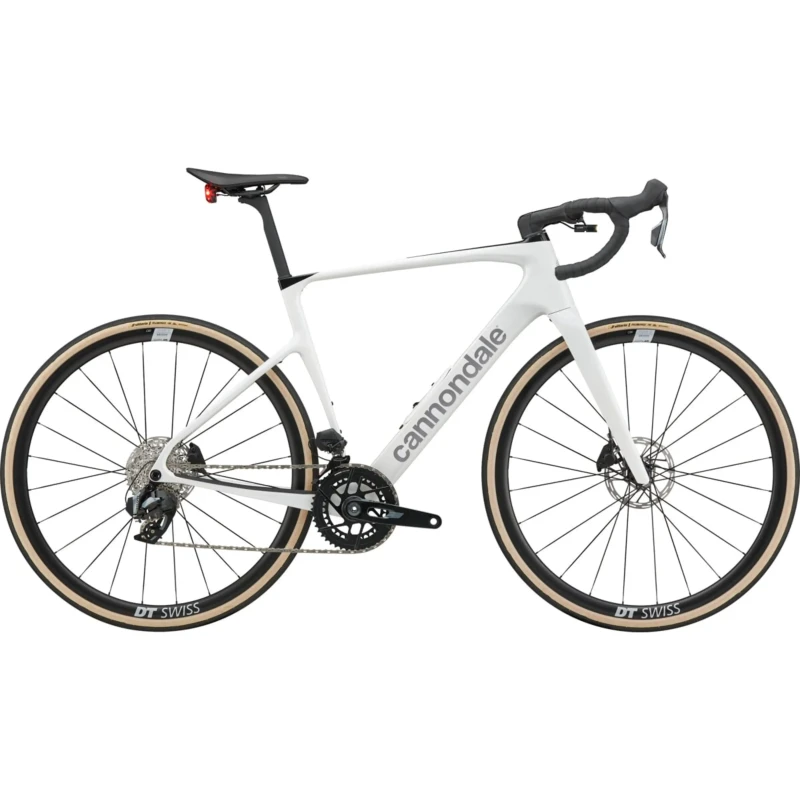 Rower szosowy Cannondale Synapse Carbon 3 Smartsense Biały - widok z boku