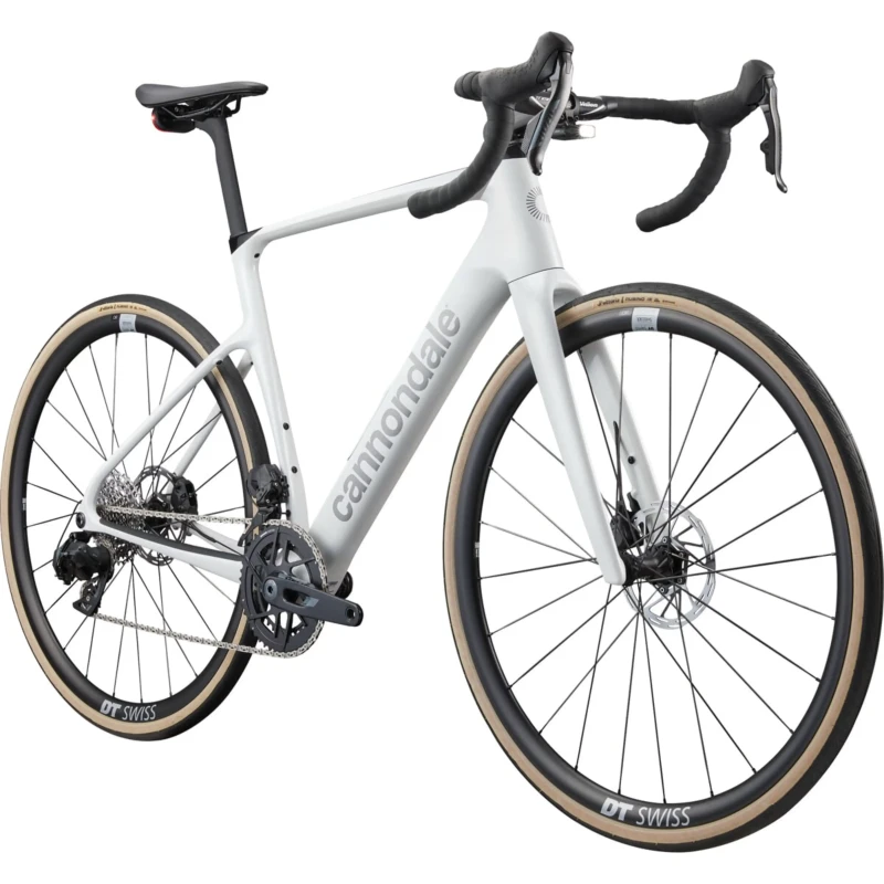 Rower szosowy Cannondale Synapse Carbon 3 Smartsense Biały - widok z przodu
